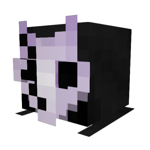 Red_VoidBlossom Minecraft avatar head, 3D render