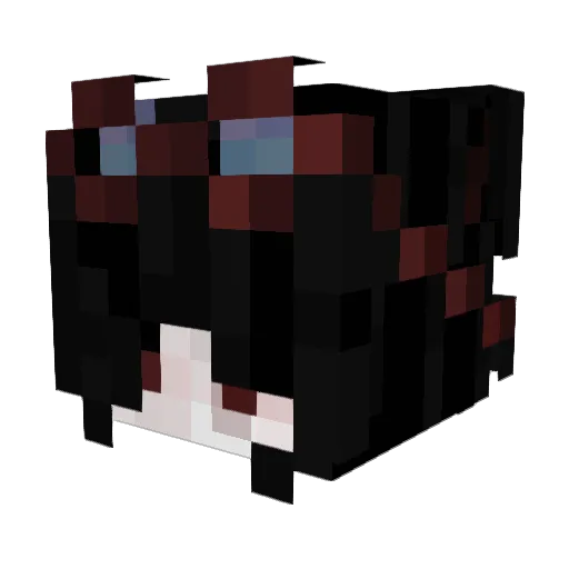 Red_Winee Minecraft avatar head, 3D render