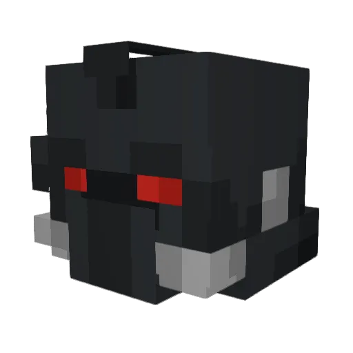 Red_Wither Minecraft avatar head, 3D render
