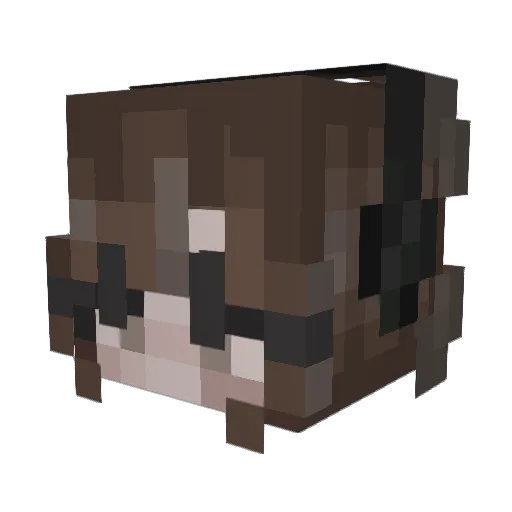 Red_Wolf1k Minecraft avatar head, 3D render