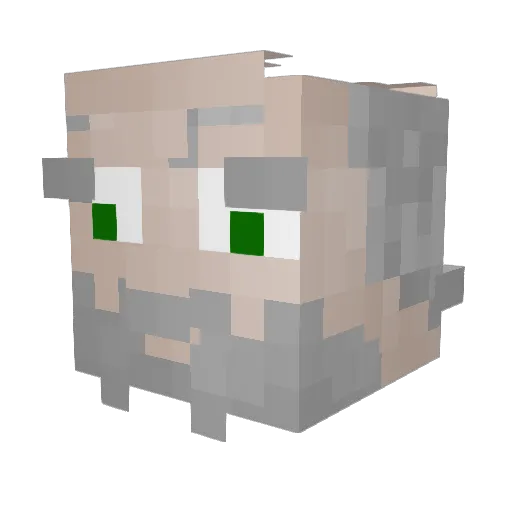 Red_Worstje Minecraft avatar head, 3D render