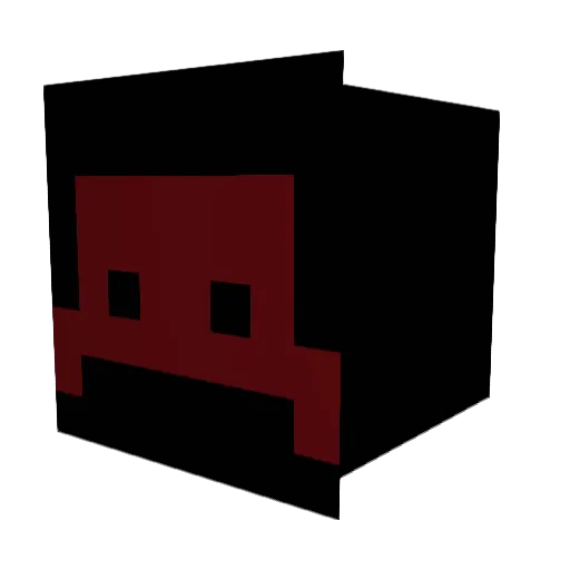 Red_Y_ Minecraft avatar head, 3D render