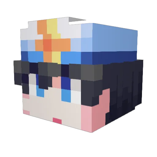 Red__alert Minecraft avatar head, 3D render