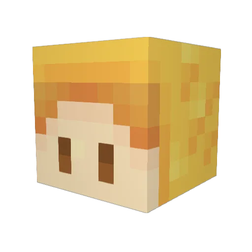 Red_fish0510 Minecraft avatar head, 3D render