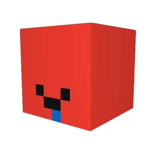 Red_lizard_fire Minecraft avatar head, 3D render