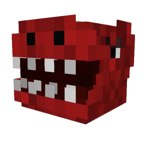 Red_mantis101 Minecraft avatar head, 3D render