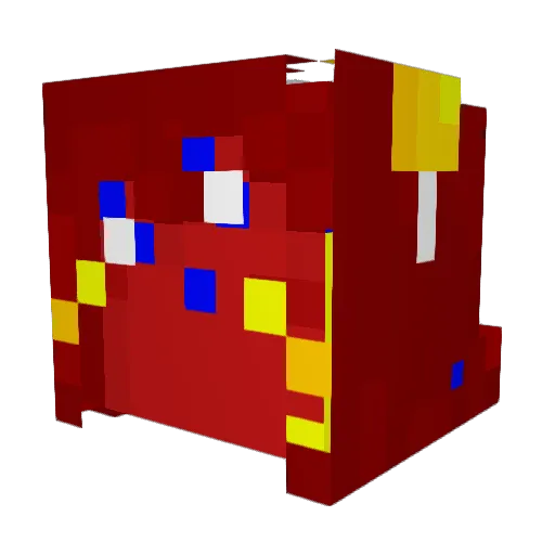 Red_mouse23 Minecraft avatar head, 3D render
