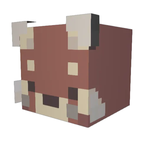 Red_panda9661 Minecraft avatar head, 3D render