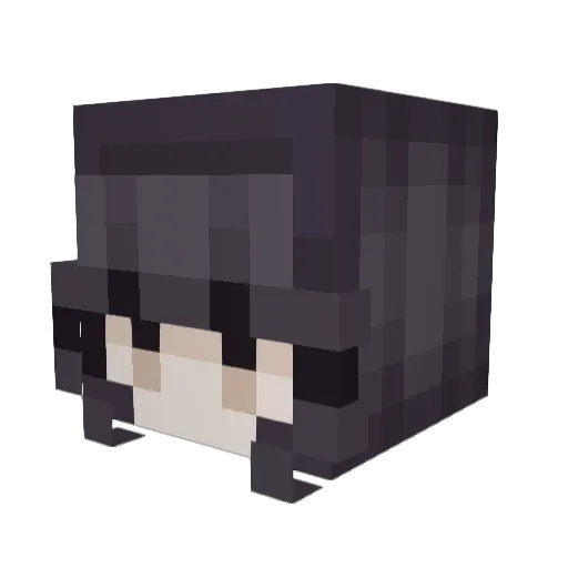 Red_river_dk Minecraft avatar head, 3D render