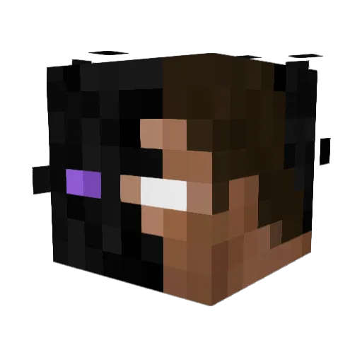Red_sonic Minecraft avatar head, 3D render