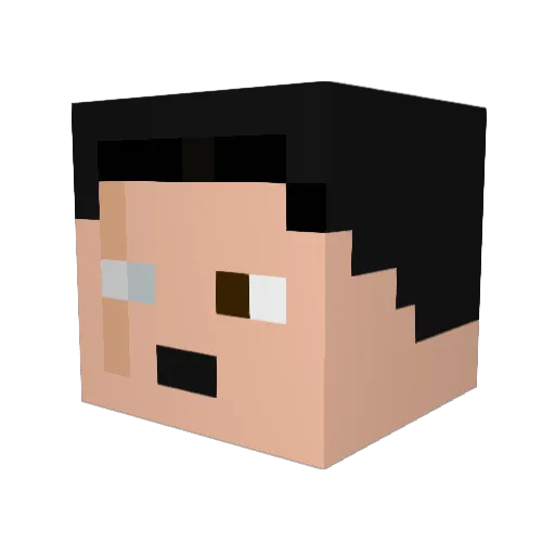 Redacted8156 Minecraft avatar head, 3D render