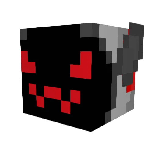 RedactedTheProto Minecraft avatar head, 3D render