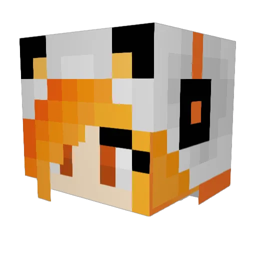 Redangel6466 Minecraft avatar head, 3D render