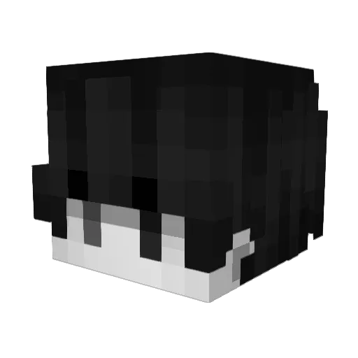 Redaracs Minecraft avatar head, 3D render