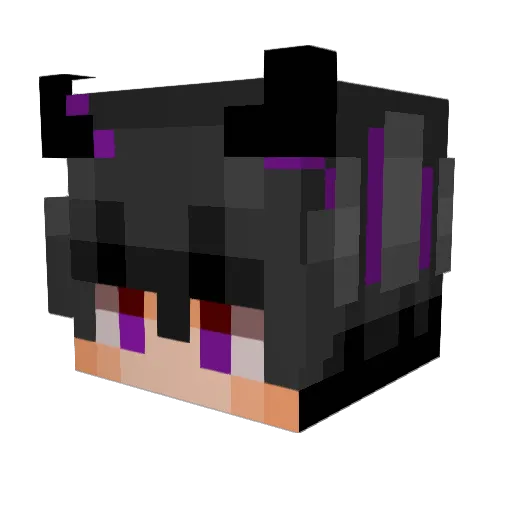 Redbeam876 Minecraft avatar head, 3D render
