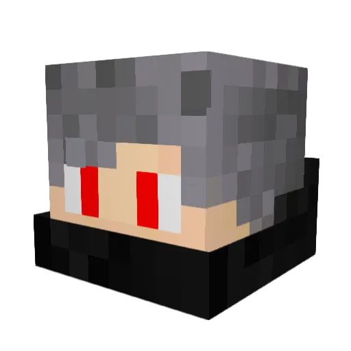 RedbeardERIK Minecraft avatar head, 3D render