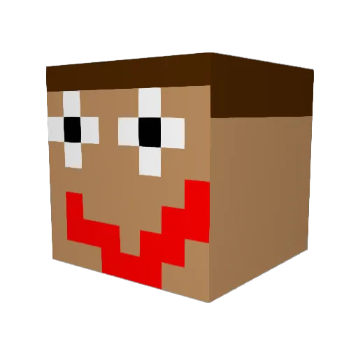 Redbrick_3000 Minecraft avatar head, 3D render