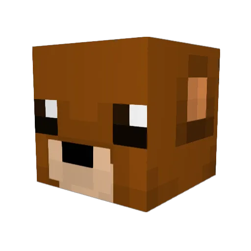 Redbull_Energy Minecraft avatar head, 3D render