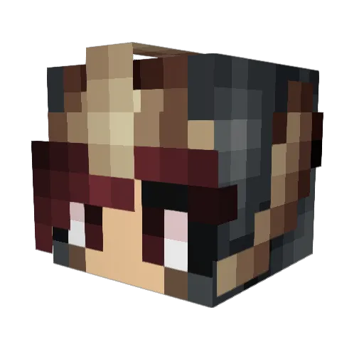 RedcapStudios Minecraft avatar head, 3D render