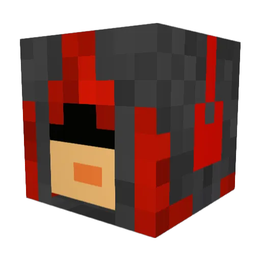 Redceltic77 Minecraft avatar head, 3D render