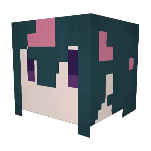 Redcloud1942 Minecraft avatar head, 3D render