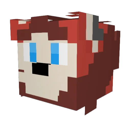 RedcoatDad Minecraft avatar head, 3D render