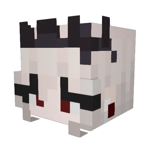 Redcomet2468 Minecraft avatar head, 3D render