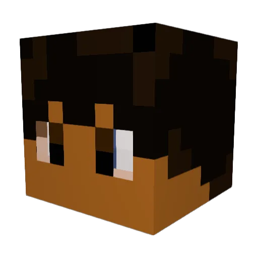 Redcrayon7 Minecraft avatar head, 3D render