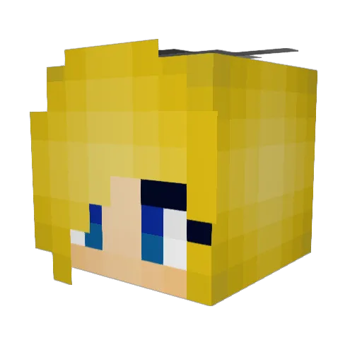 Redcreeper1123 Minecraft avatar head, 3D render