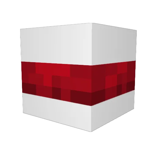 Redd1st Minecraft avatar head, 3D render