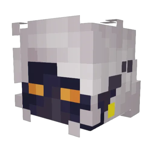 ReddElysium Minecraft avatar head, 3D render
