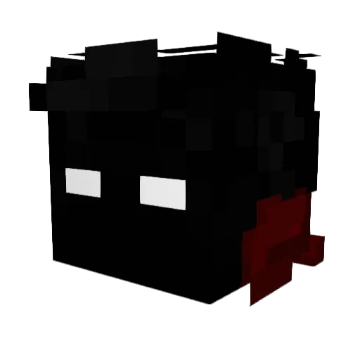 Redd_Abyss Minecraft avatar head, 3D render