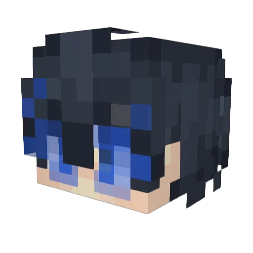 Reddao1189 Minecraft avatar head, 3D render