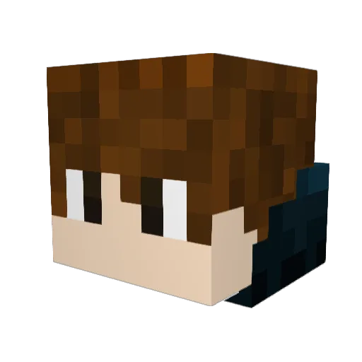 Reddfox213 Minecraft avatar head, 3D render