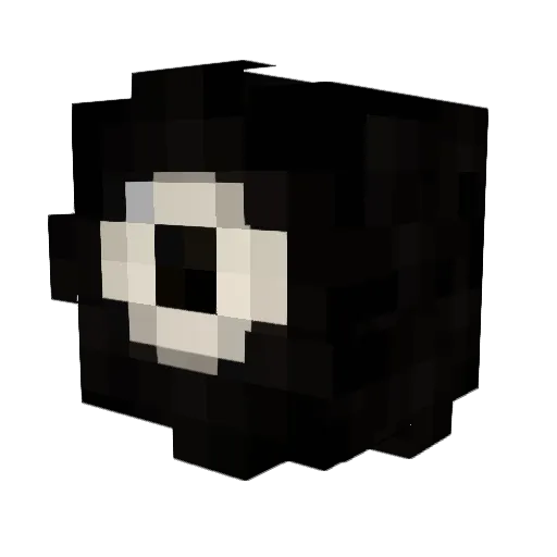 Reddias Minecraft avatar head, 3D render
