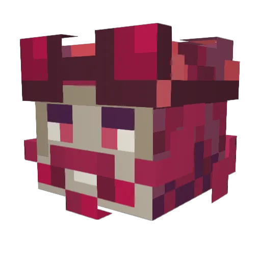 ReddoIroh Minecraft avatar head, 3D render