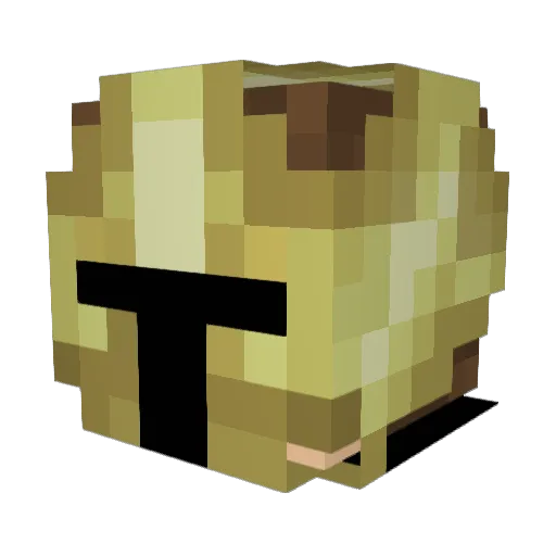 Reddon Minecraft avatar head, 3D render