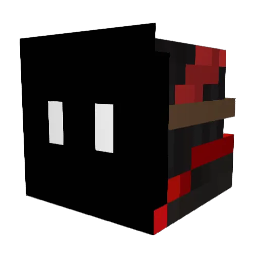 Reddragin2640 Minecraft avatar head, 3D render