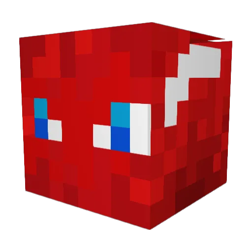 Reddragon163 Minecraft avatar head, 3D render