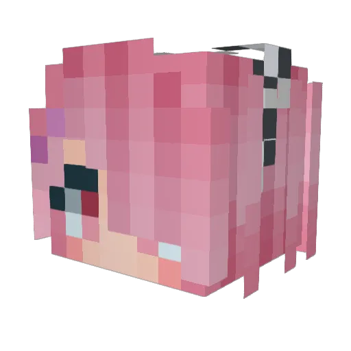 Reddy_Counter Minecraft avatar head, 3D render