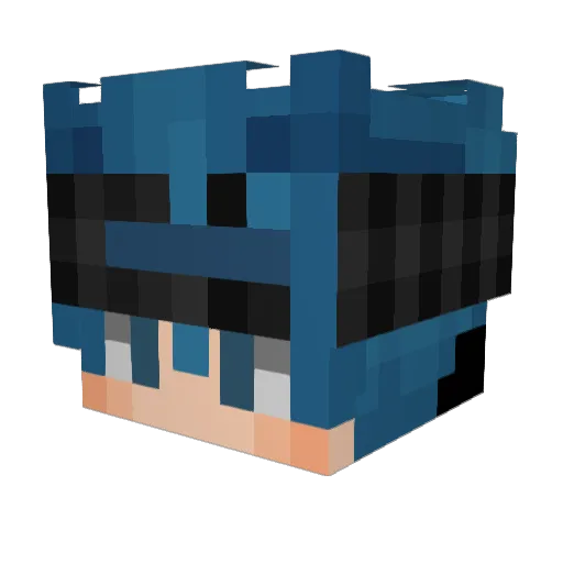 Redeemanotronix Minecraft avatar head, 3D render