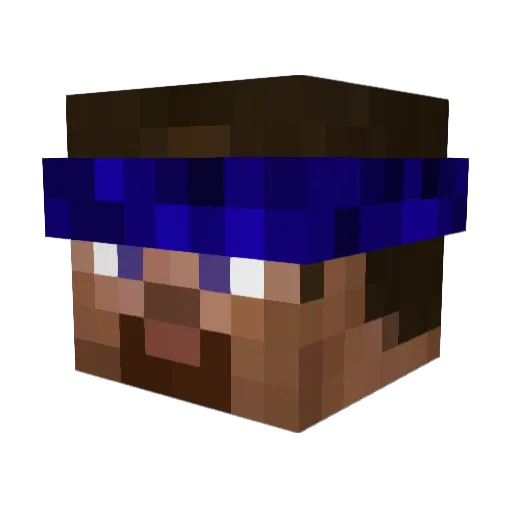 Redeemeriest Minecraft avatar head, 3D render