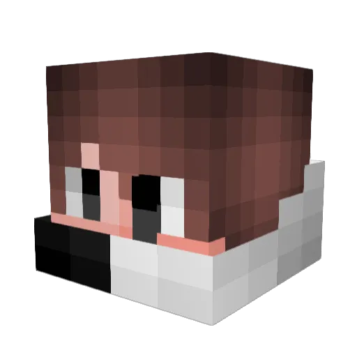 Redemption_9 Minecraft avatar head, 3D render