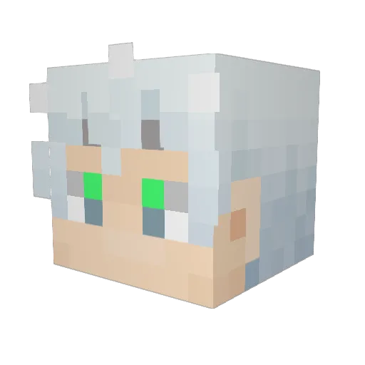 Reden0325 Minecraft avatar head, 3D render
