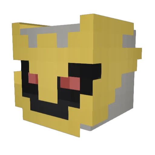Redendora Minecraft avatar head, 3D render