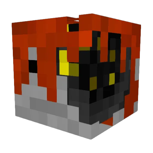 Reder910 Minecraft avatar head, 3D render