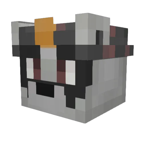 Rederes Minecraft avatar head, 3D render