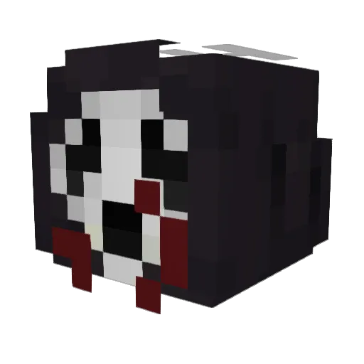RedesMine Minecraft avatar head, 3D render