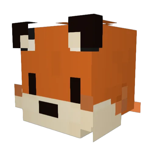 Redestmilk Minecraft avatar head, 3D render