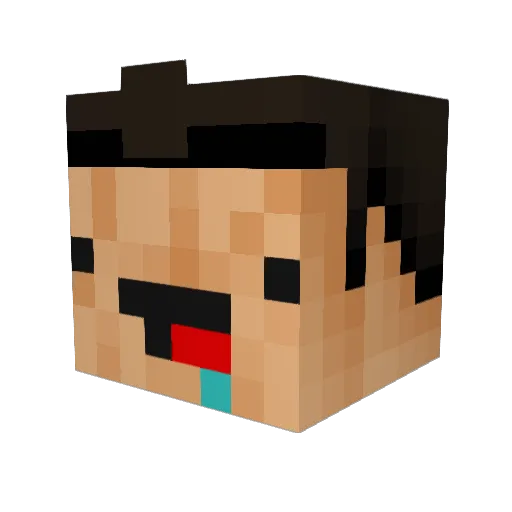 Redetzky Minecraft avatar head, 3D render